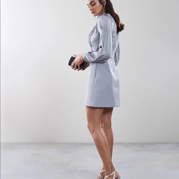 Reiss Ruffle Detail Dress - Picture 4 of 6